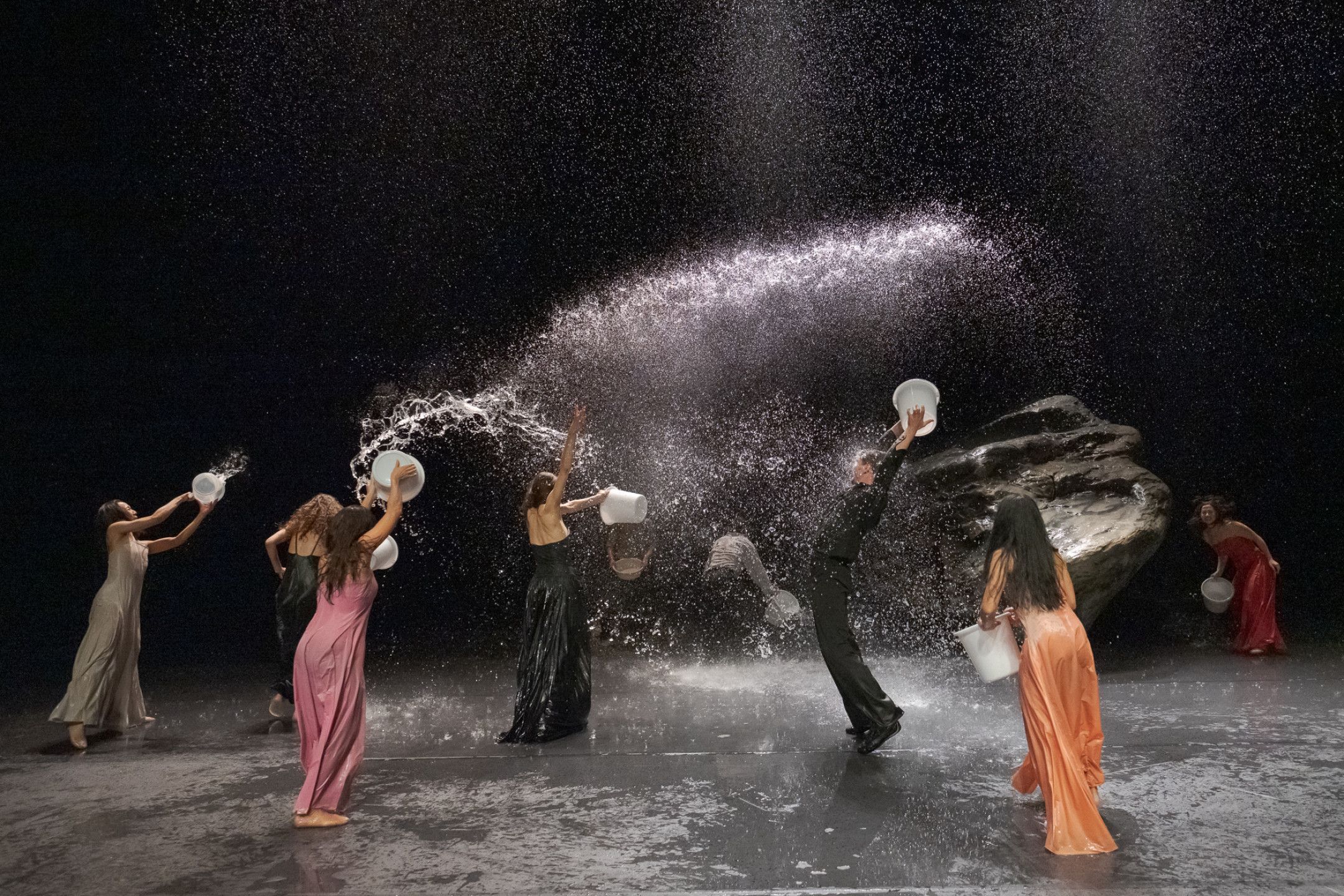 Tanztheater Wuppertal in Pina Bausch's <i>Vollmond</i> © Martin Argyroglo