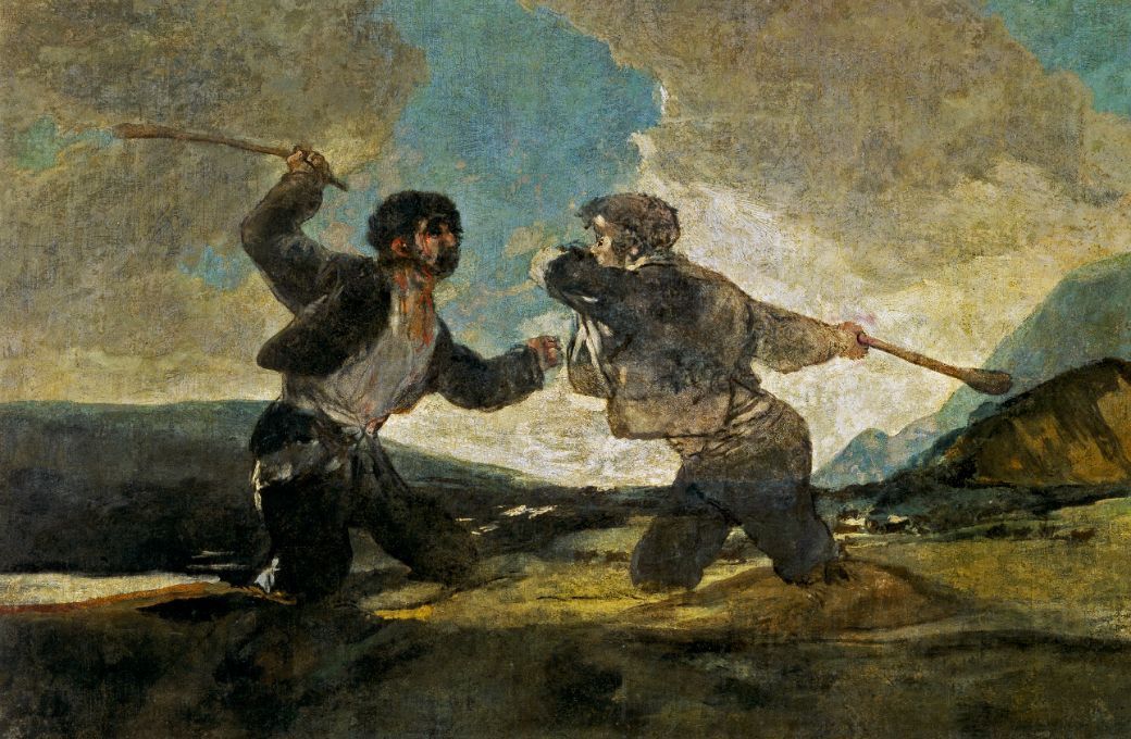 Francisco Goya: <i>Duelo a garrotazos</i> &copy; Public domain | Museo del Prado