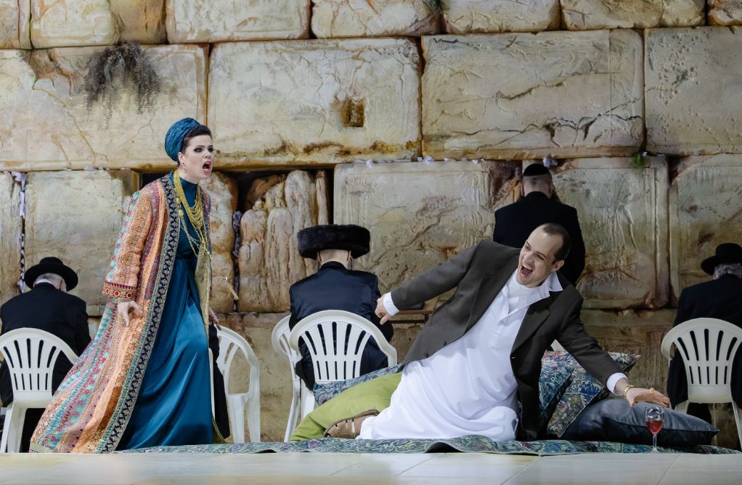 Zanda &Scaron;vēde (Herodias) and Thomas Blondelle (Herodes) &copy; Agnese Zeltiņa