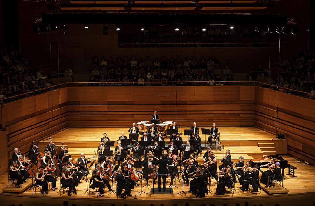 La Orquesta Sinf&oacute;nica de Castilla y Le&oacute;n con Pablo Gonz&aacute;lez en la direcci&oacute;n &copy; OSCyL