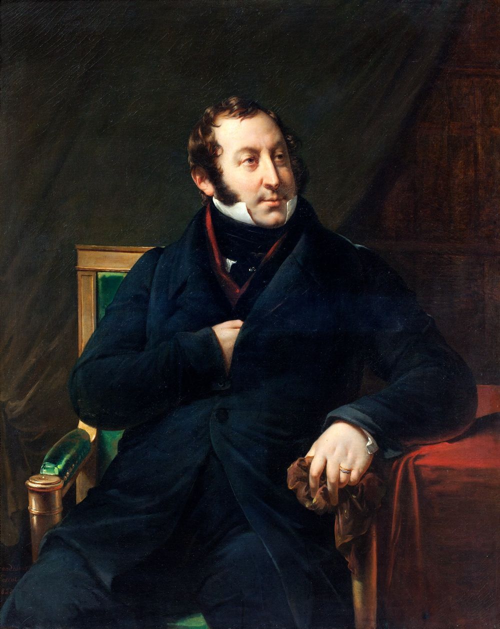 Rossini, painted in Paris in 1828 by Hortense Haudebourt-Lescot &copy; public domain