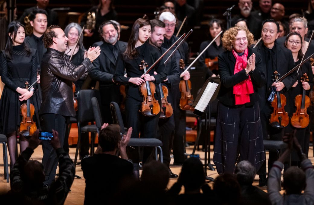 Yannick N&eacute;zet-S&eacute;guin, Julia Wolfe and the Philadelphia Orchestra &copy; Allie Ippolito