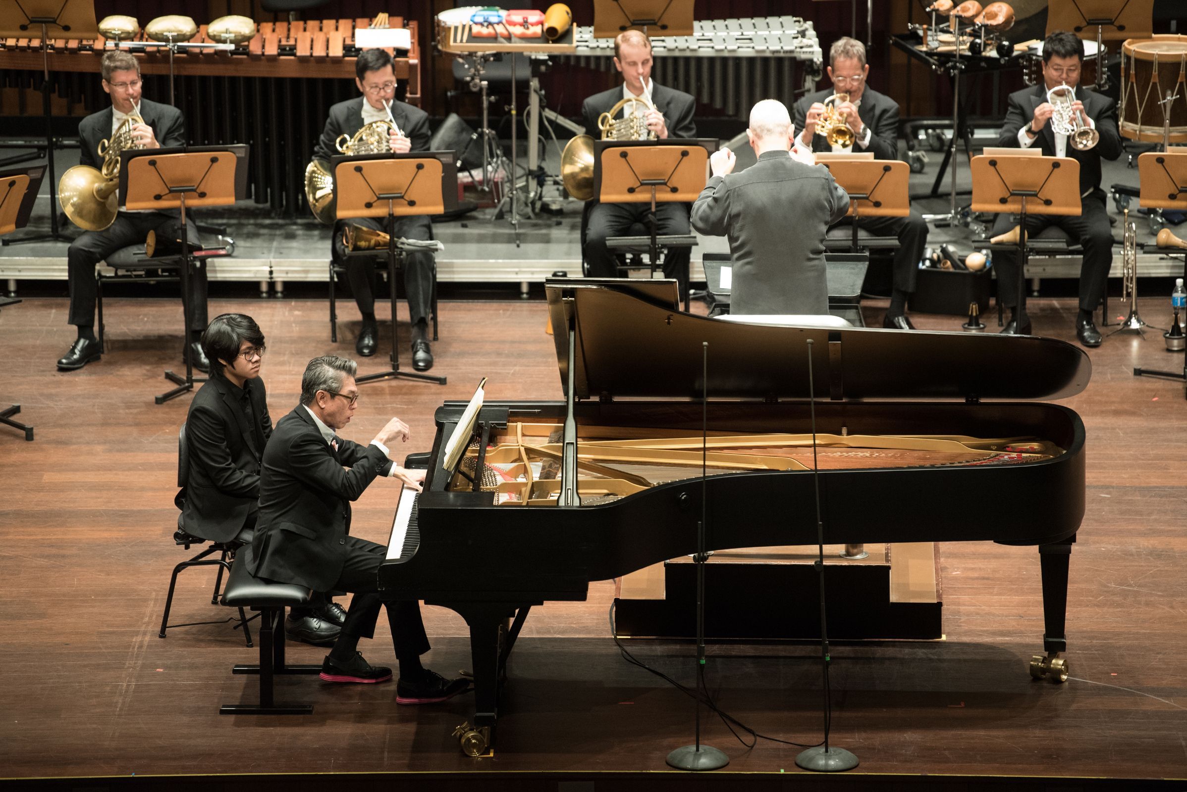 Albert Tiu, Hans Graf and the Singapore Symphony Orchestra &copy; Jack Yam | Singapore Symphony Orchestra