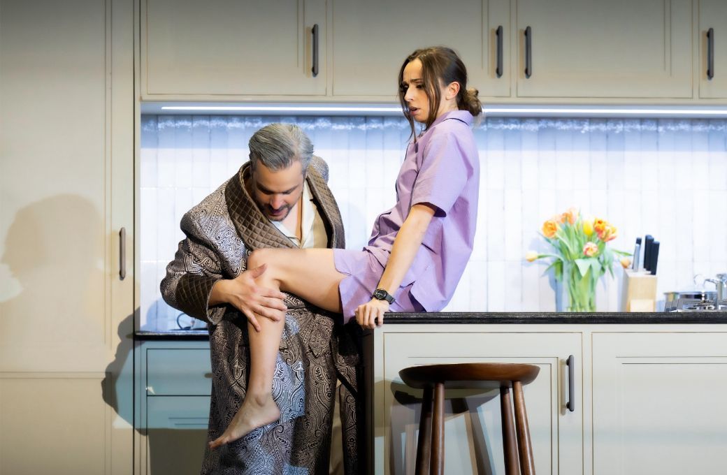 Nahuel Di Pierro (Claudio) und Lea Desandre (Poppea) &copy; Monika Rittershaus