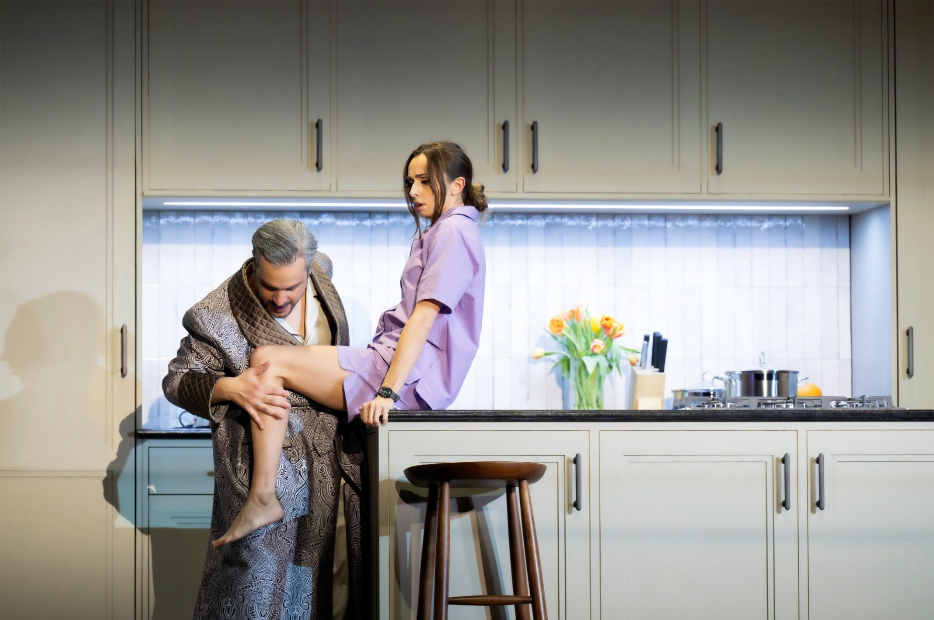Nahuel Di Pierro (Claudio) und Lea Desandre (Poppea) &copy; Monika Rittershaus