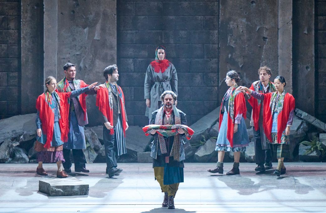 Federica Lombardi (Norma) und Ildebrando D&rsquo;Arcangelo (Oroveso) &copy; Wiener Staatsoper | Michael P&ouml;hn