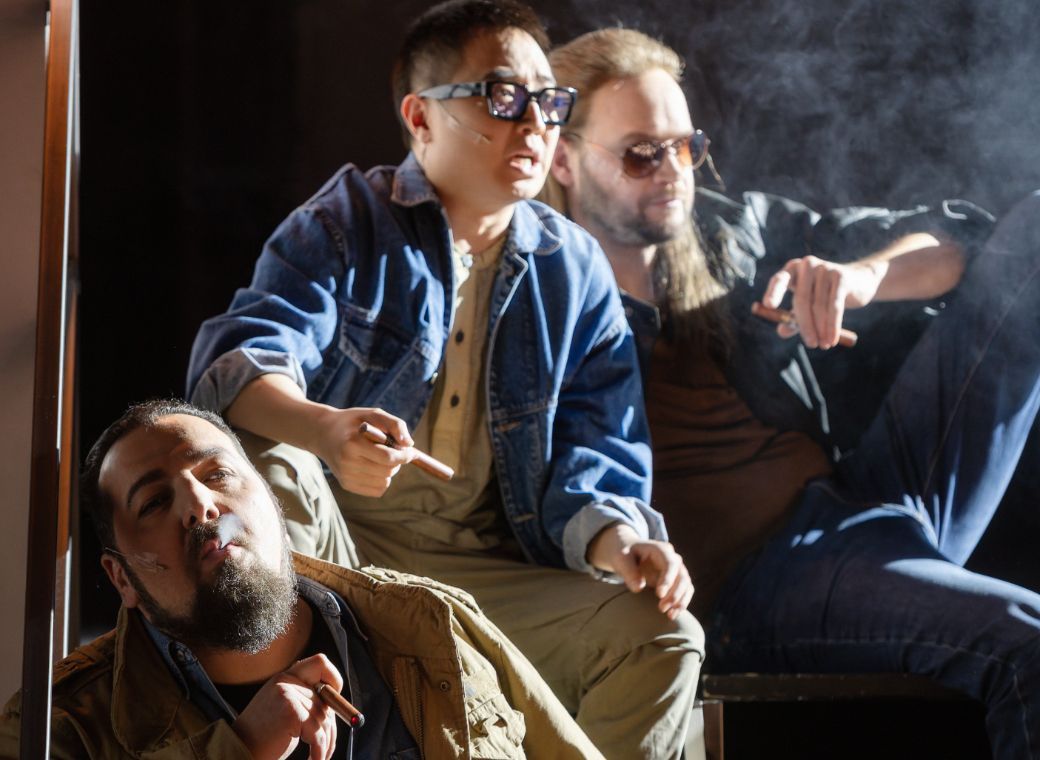 Avtandil Kaspeli (Joe), Haozhou Hu (Fatty) und Wiard Witholt (Billy) &copy; Jan-Pieter Fuhr