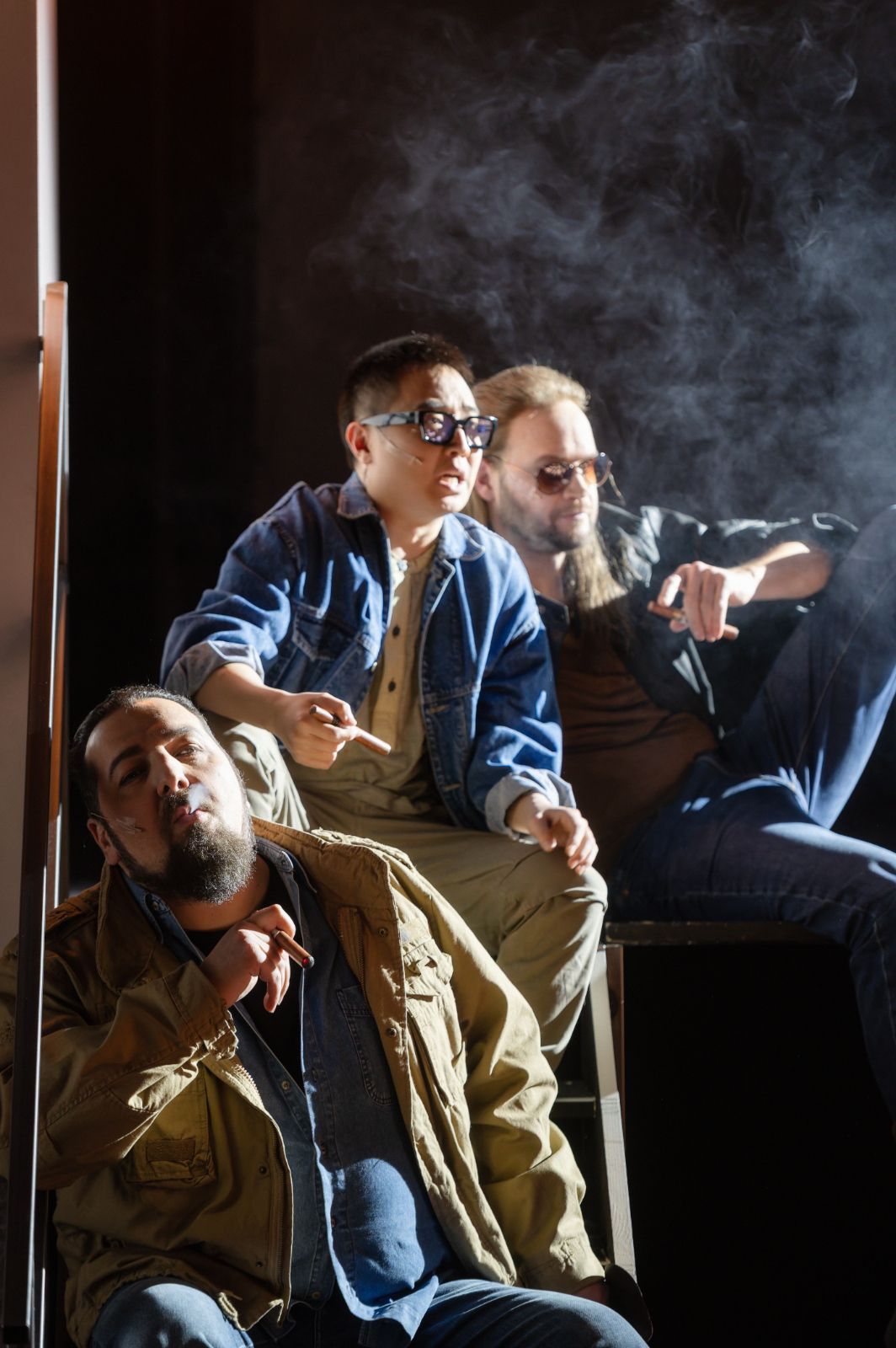 Avtandil Kaspeli (Joe), Haozhou Hu (Fatty) und Wiard Witholt (Billy) &copy; Jan-Pieter Fuhr