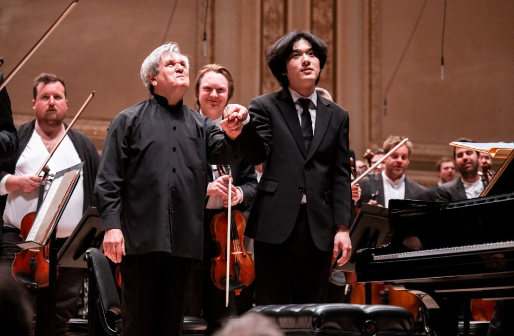 Sir Antonio Pappano and Yunchan Lim &copy; Chris Lee