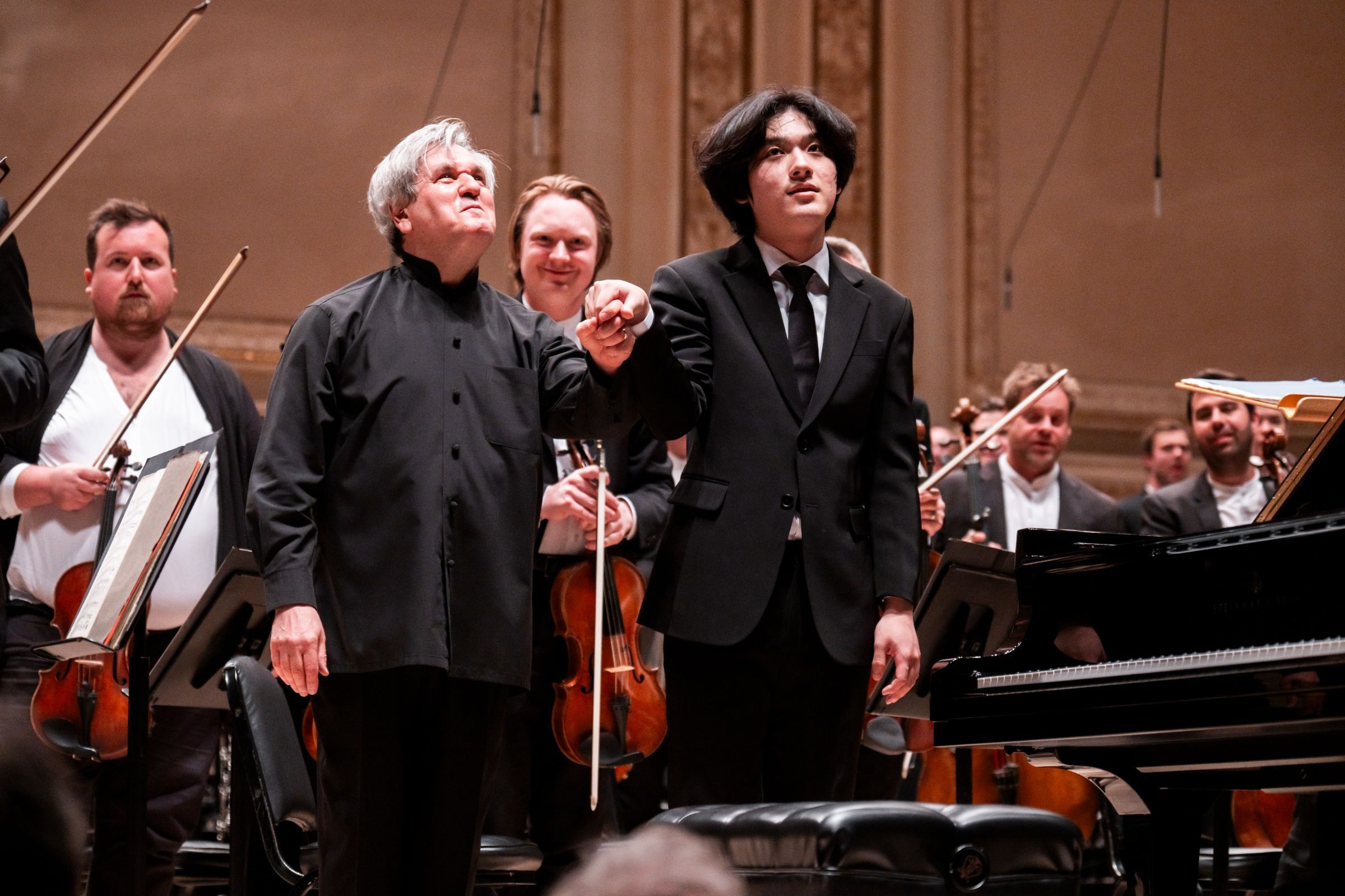 Sir Antonio Pappano and Yunchan Lim &copy; Chris Lee
