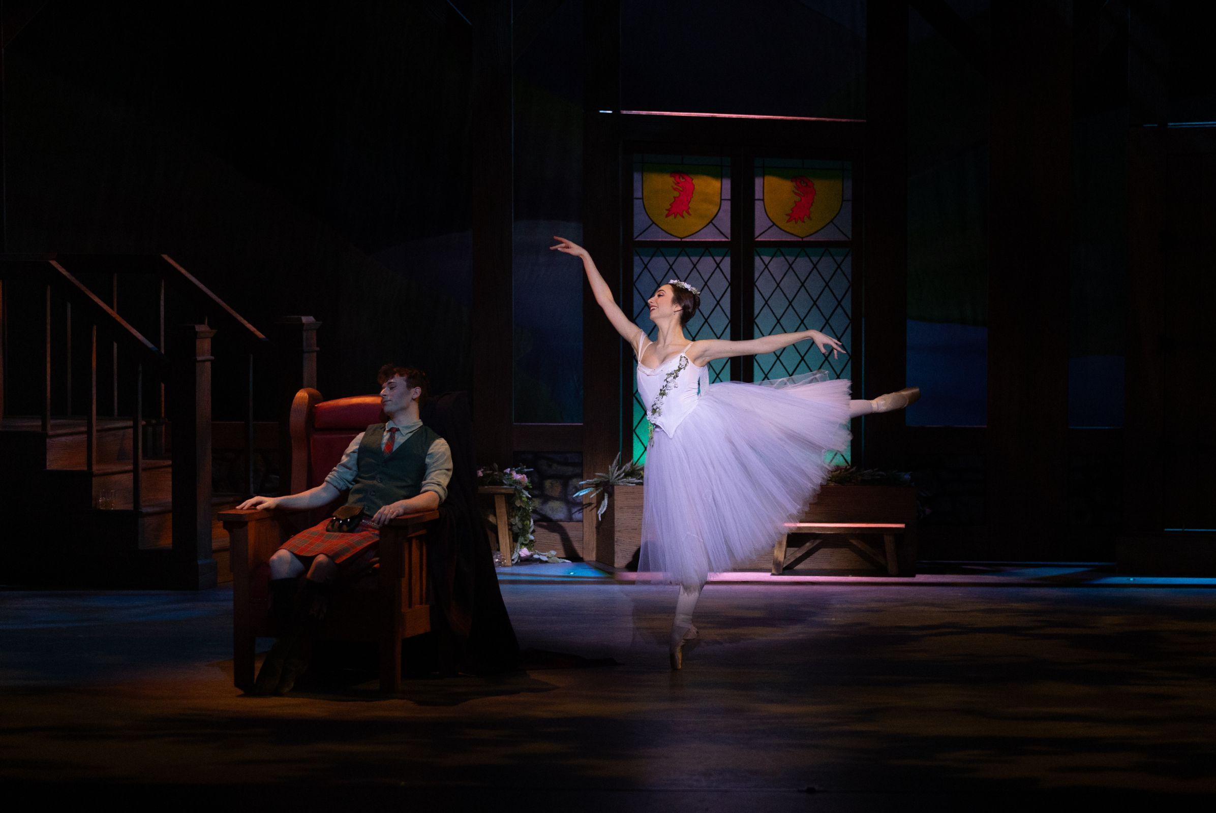 Seth Koffler and Clara Pevel in Ethan Stiefel's <i>Spirit of the Highlands</i> for ARB © Rosalie O'Connor