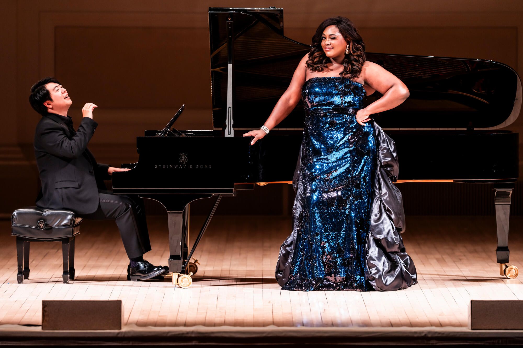 Lang Lang and Angel Blue in Carnegie Hall &copy; Chris Lee