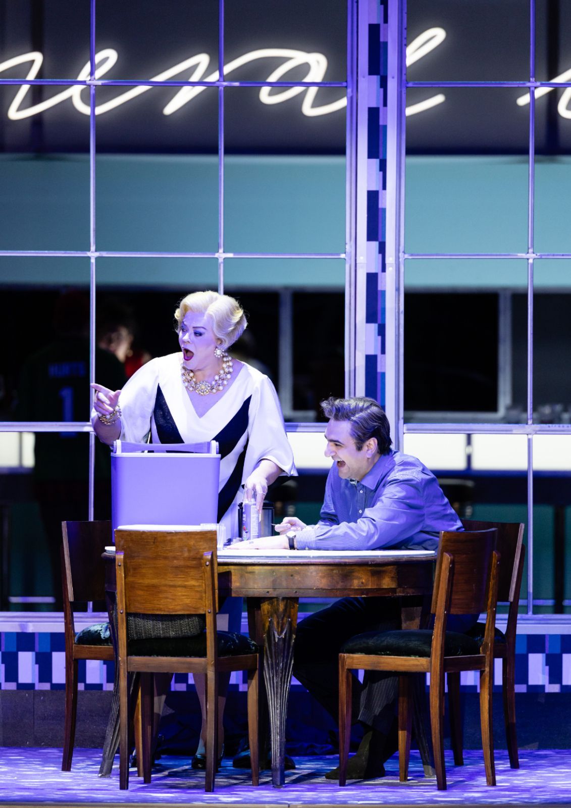 Violeta Urmana (Kabanicha ) und Milan Siljanov (Dikoj) &copy; Geoffroy Schied