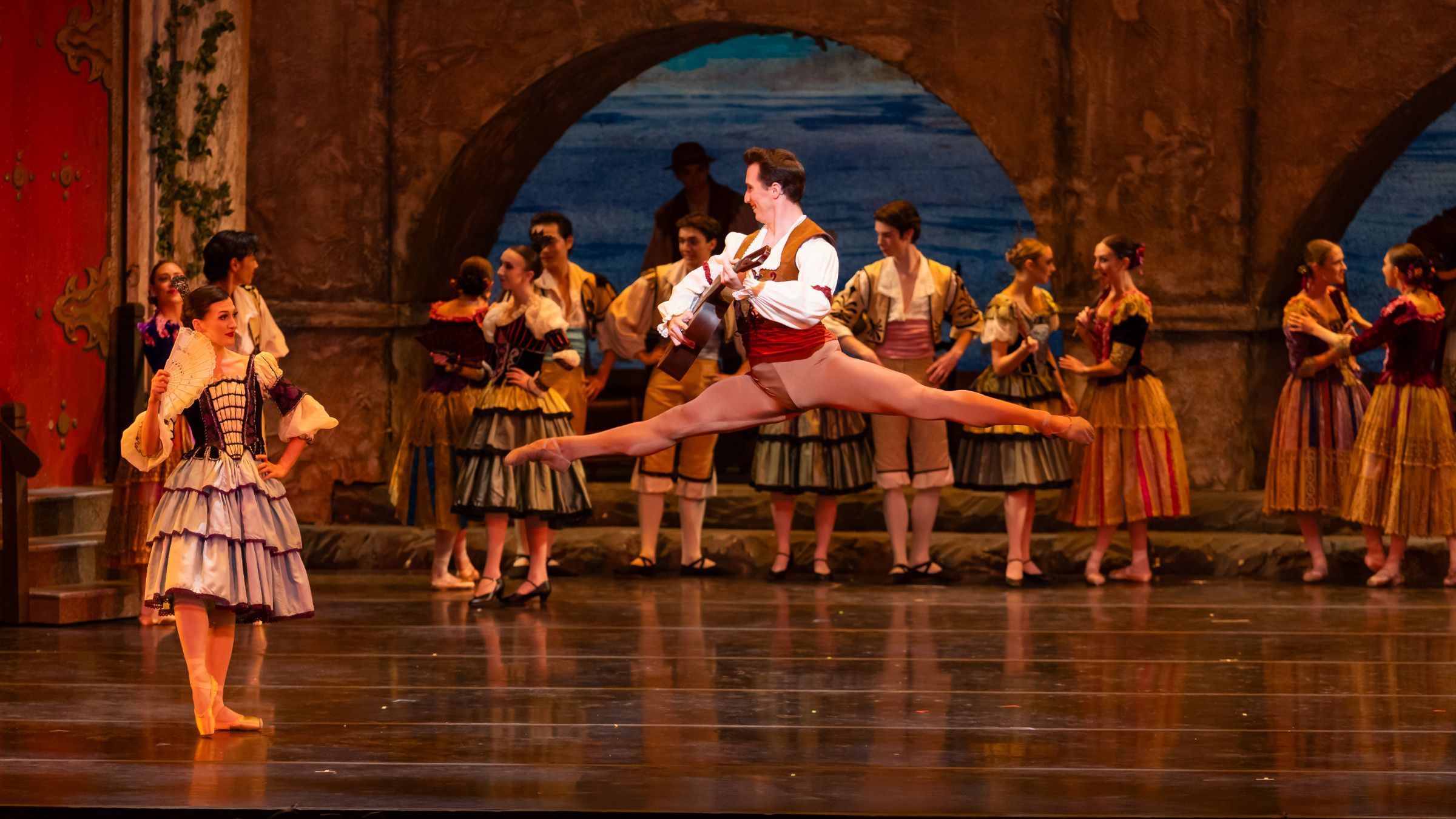 Andrew Vecseri with Kansas City Ballet in Anna-Marie Holmes' <i>Don Quixote</i> © Brett Pruitt & East Market Studios