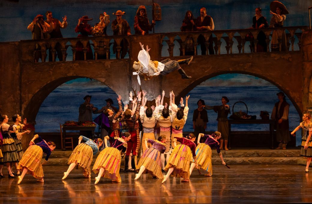 Isaac Allen with Kansas City Ballet in Anna-Marie Holmes' <i>Don Quixote</i> © Brett Pruitt & East Market Studios