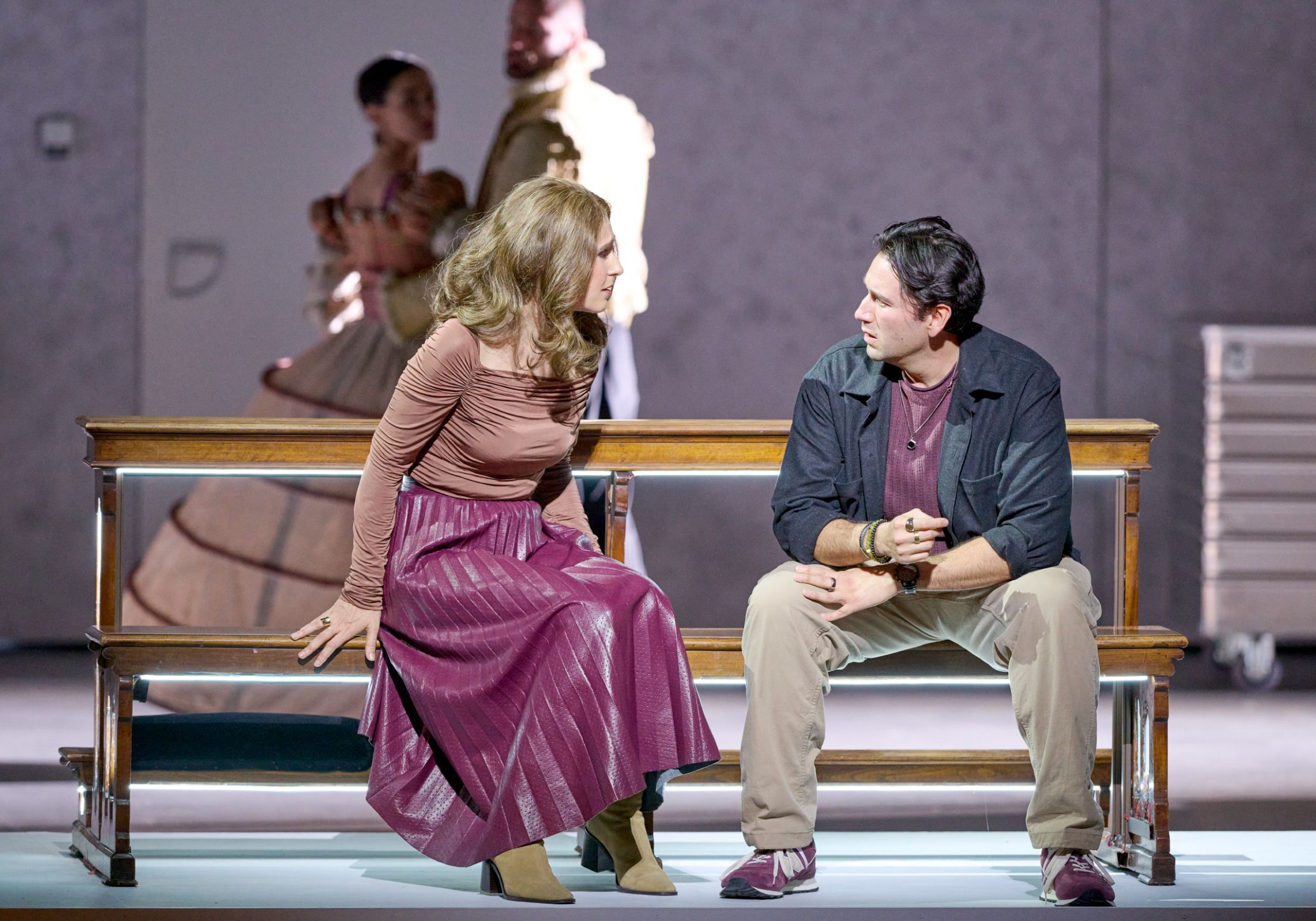 Nicole Car (Elisabetta) und Joshua Guerrero (Don Carlo) &copy; Wiener Staatsoper | Michael Pöhn