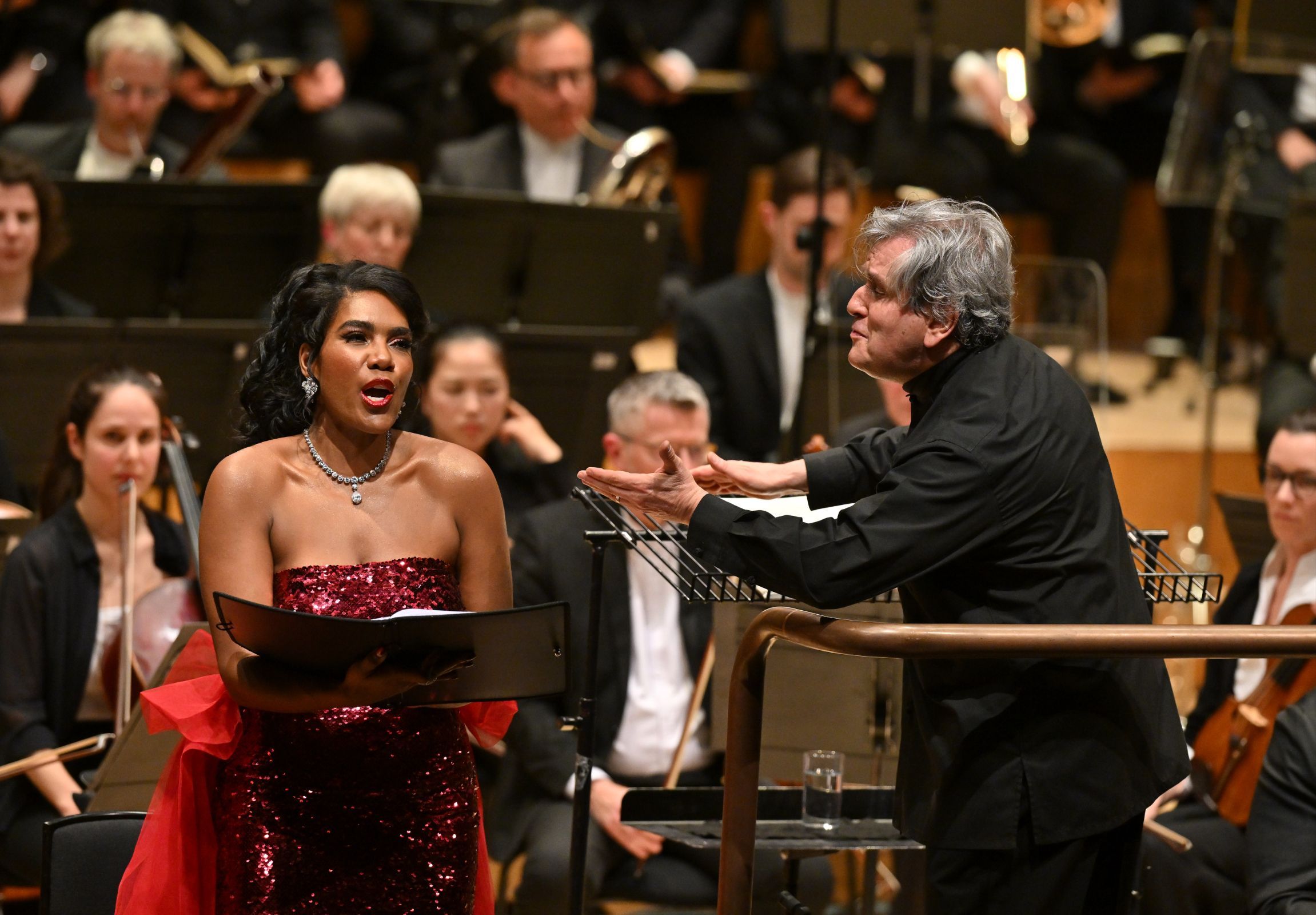 J’Nai Bridges and Sir Antonio Pappano &copy; LSO | Mark Allan