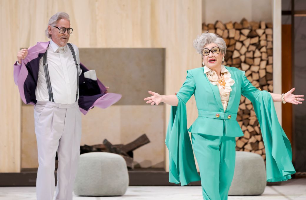 David McShane (Der K&ouml;nig) und Uschi Plautz (Herzogin Maria Brankenhorst) &copy; Werner Kmetitsch