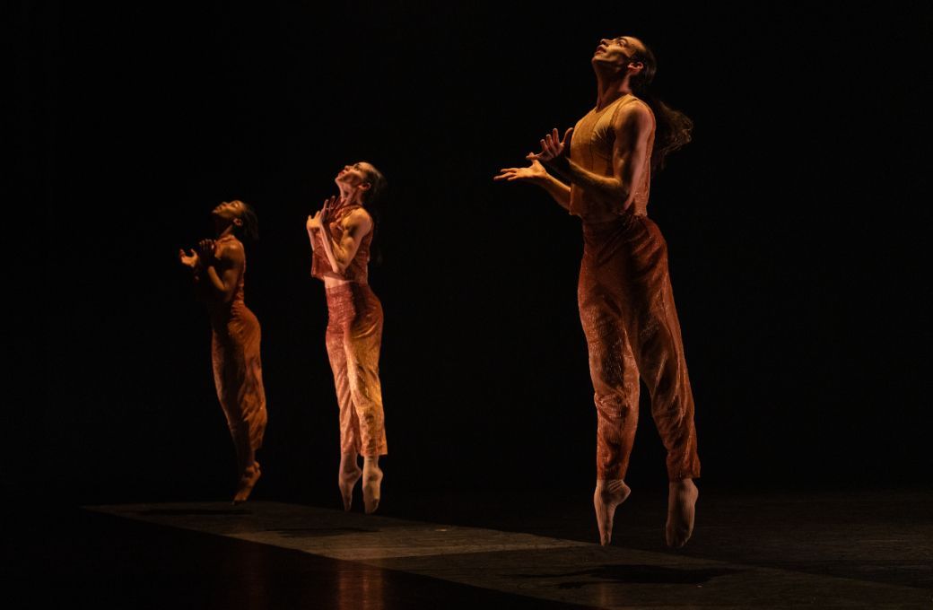 Michele Dooley, Jaqueline Burnett and Aaron Choate in <i>Into Being</i> by FLOCK &copy; Michelle Reid