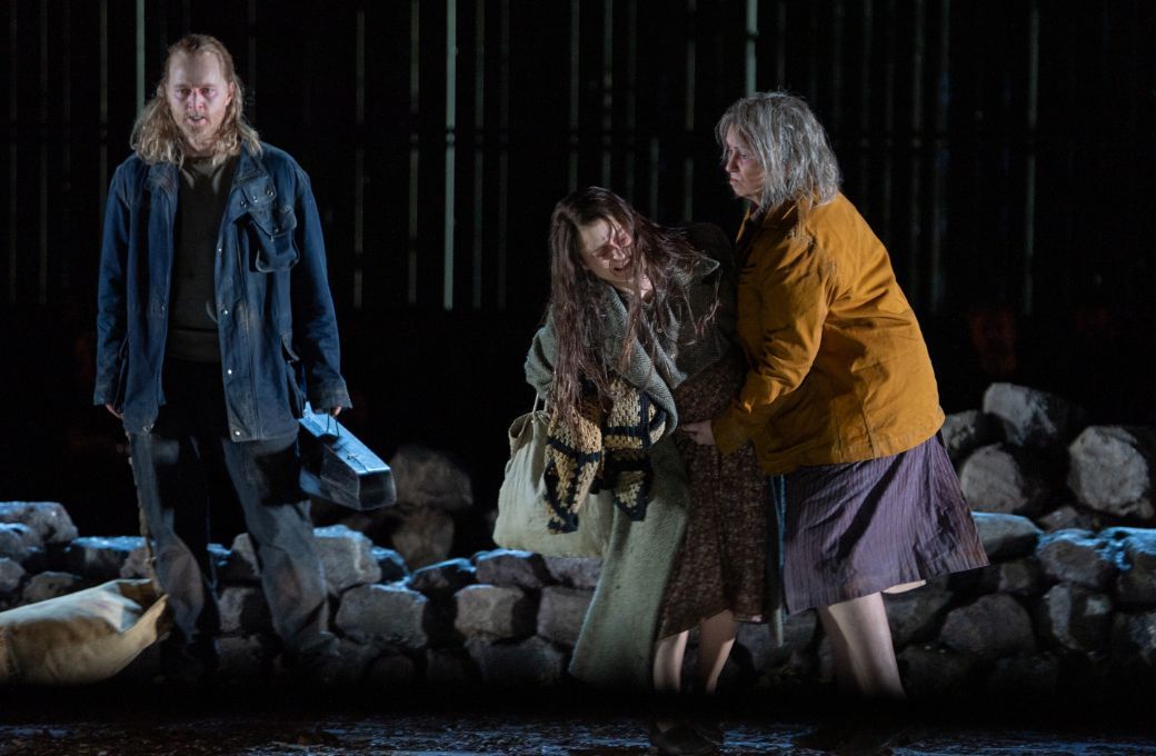 Wiktor Sundqvist (Asle), Louise McClelland (Alida) and Randi Stene (Older Woman) &copy; Monika Kolstad