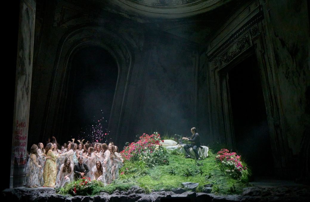 Sonya Yoncheva (Iolanta), Monika Bohinec (Marta) und Simonas Strazdas (Bertrand) &copy; Wiener Staatsoper | Michael P&ouml;hn