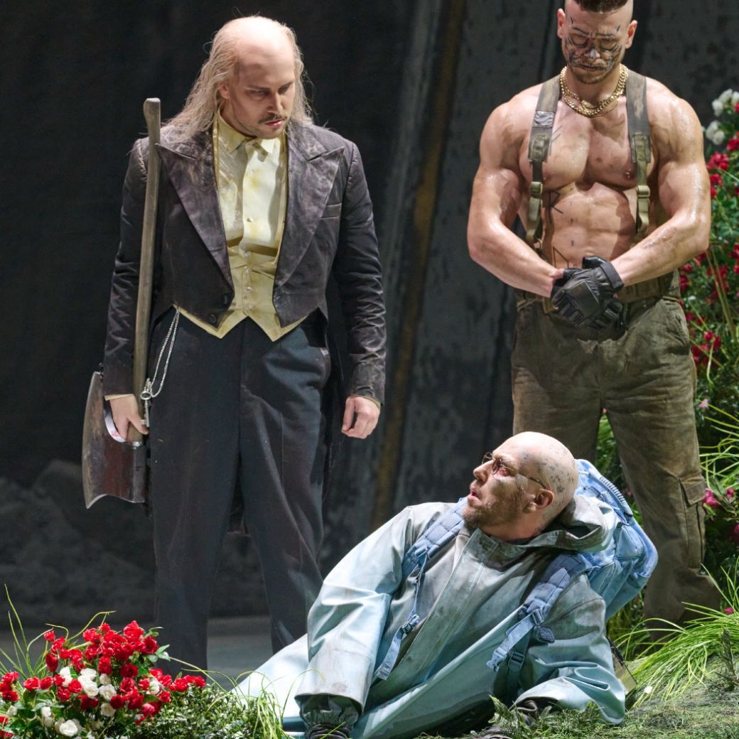 Simonas Strazdas (Bertrand) und Attila Mokus (Ibn-Hakia) &copy; Wiener Staatsoper | Michael P&ouml;hn