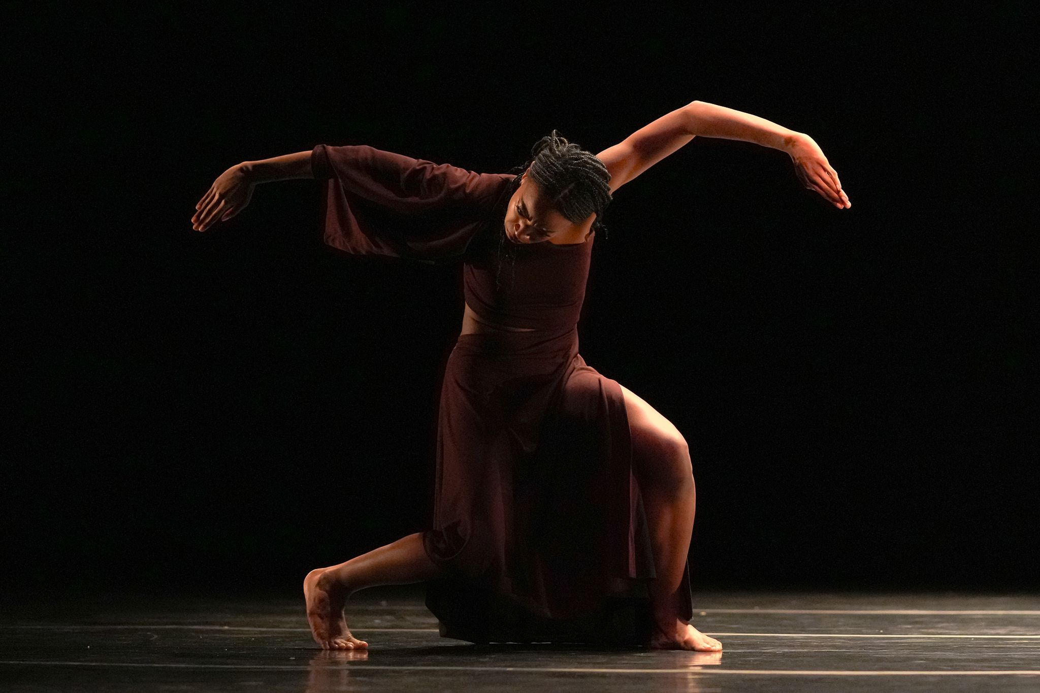 Leslie Andrea Williams in <i>Revolt</i> by Virginie Mécène after Martha Graham &copy; Brian Pollock