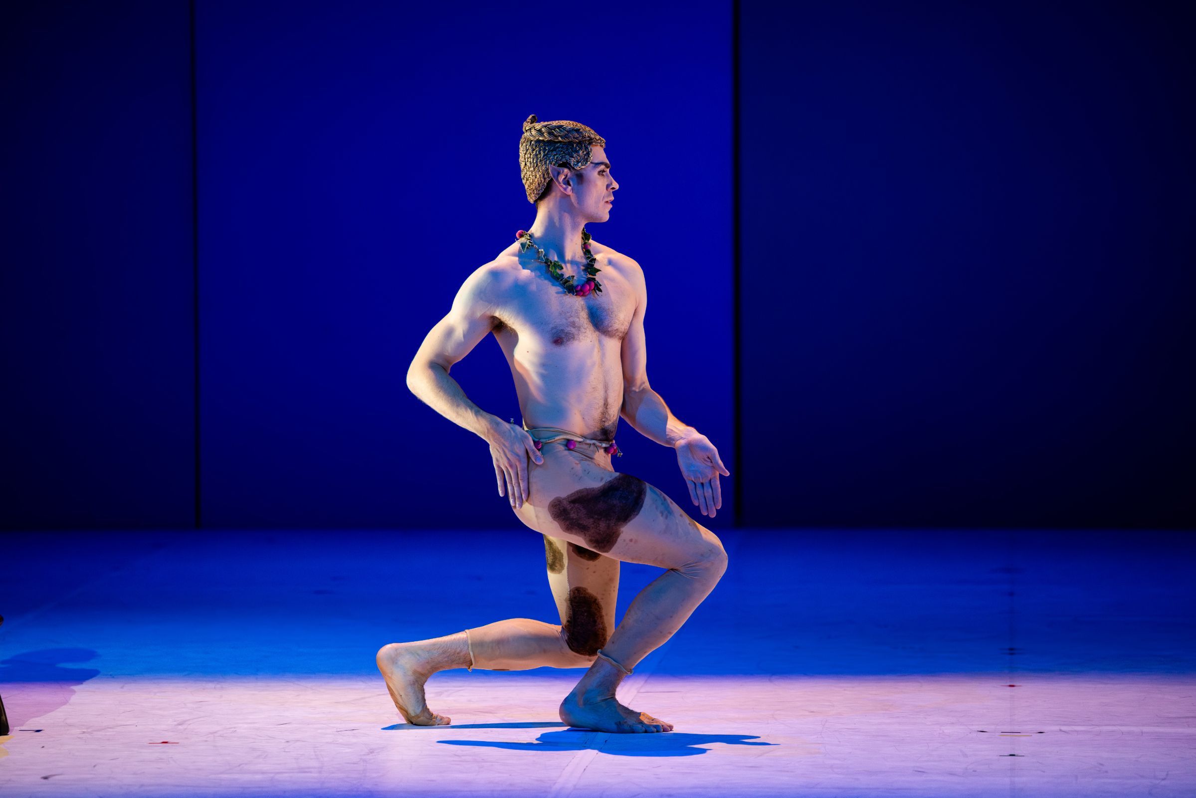 Jake Mangakahia as The Faun in John Neumeier's <i>Nijinsky</i> &copy; Daniel Boud