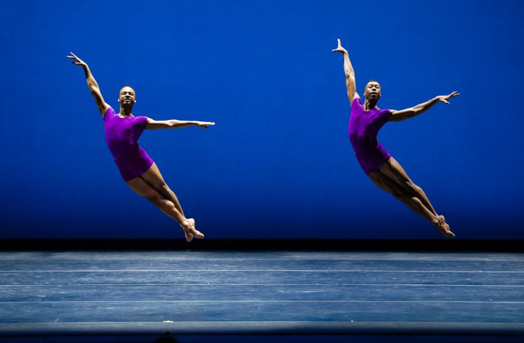 David Wright  and Micah Bullard in <i>The Vertiginous Thrill of Exactitude</i> &copy; Steven Pisano