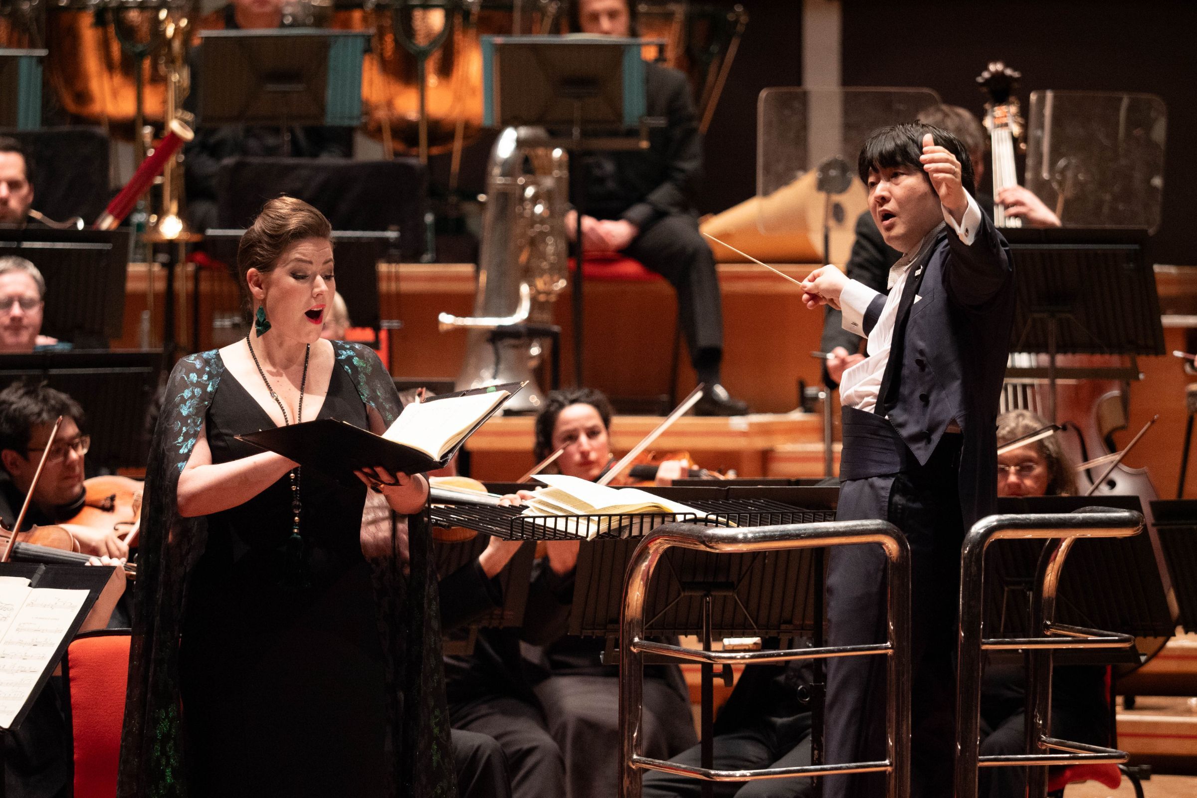 Eleanor Lyons, Kazuki Yamada and the City of Birmingham Symphony Orchestra &copy; Jonathan Ferro