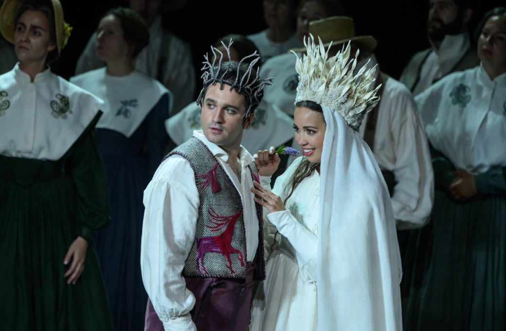 Xabier Anduaga (Elvino) y Nadine Sierra (Amina) &copy; A. Bofill | Gran Teatre del Liceu