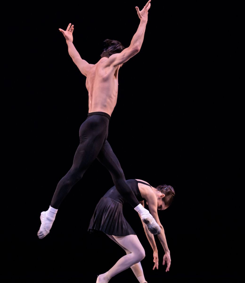 Paul Irmatov and Romina Contreras in Hans van Manen's <i>Sarcasmen</i> &copy; Serghei Gherciu