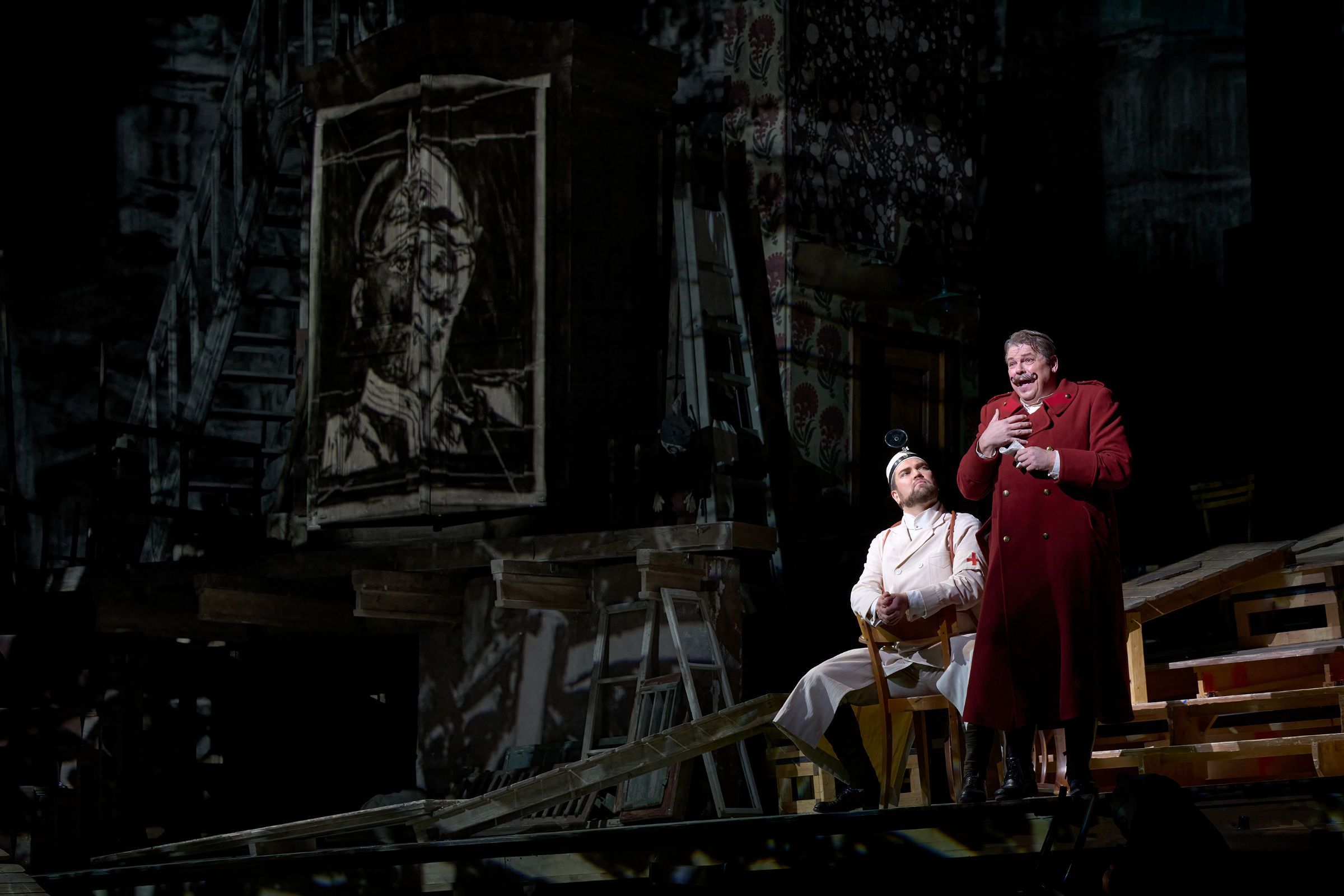 Anthony Robin Schneider (Doctor) and Michael Schade (Captain) © Michael Cooper