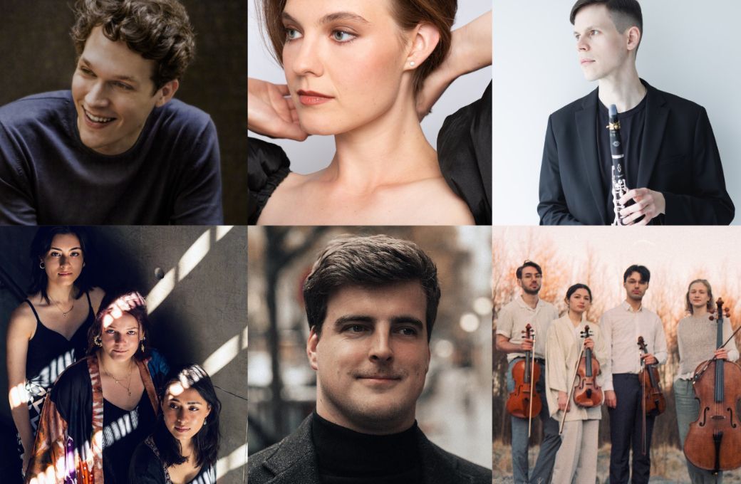 Lukas Sternath, Erika Baikoff, Oleg Shebeta-Dragan, Astartine Trio, Andrew Hamilton, Novo Quartet © Thomas Rabsch, Clare Park, Bartek Barczyk, Sophie Williams, Maryna Rudenok, Rita Kuhlmann