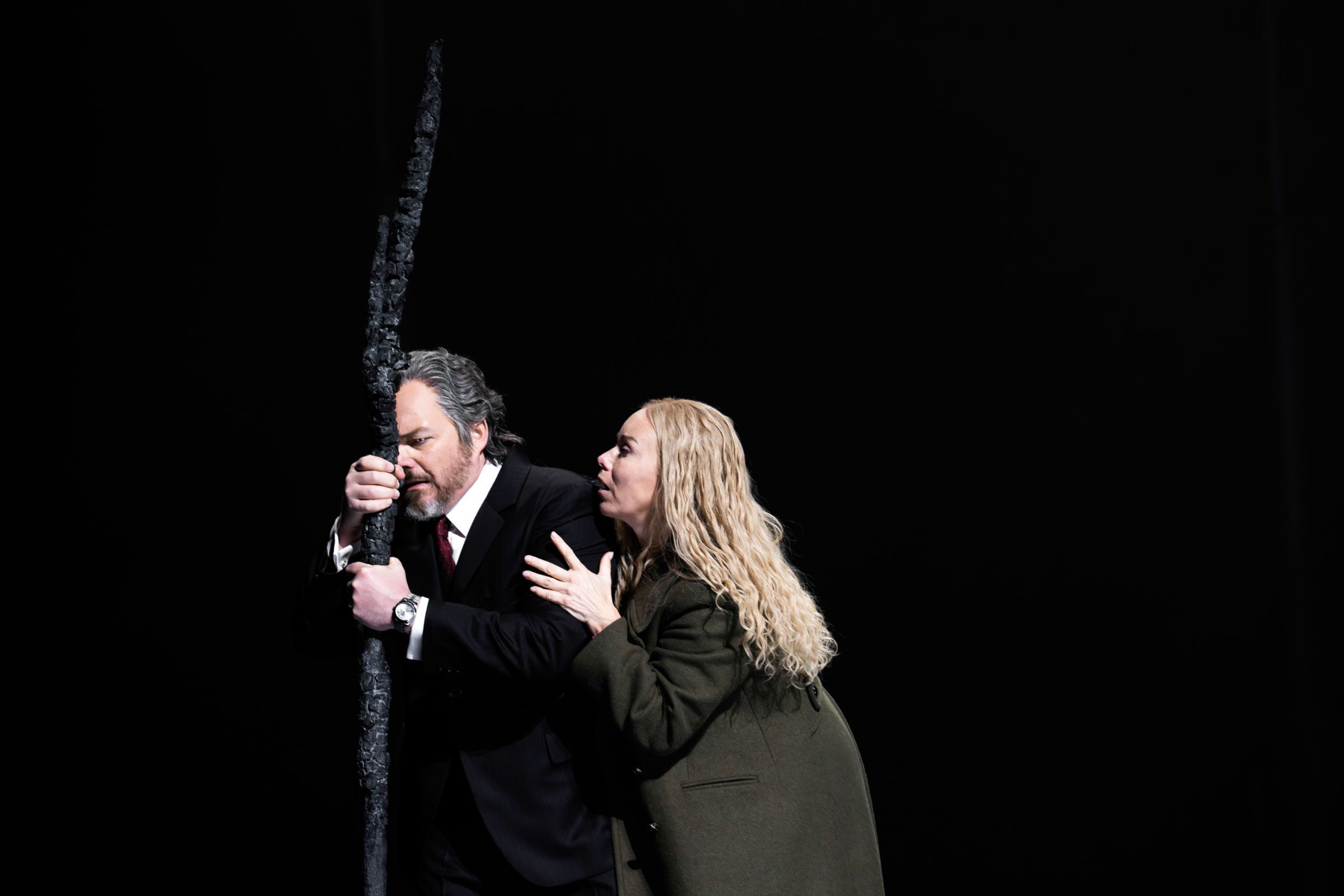 Christopher Maltman (Wotan) and Elisabet Strid (Brünnhilde) &copy; RBO | Monika Rittershaus