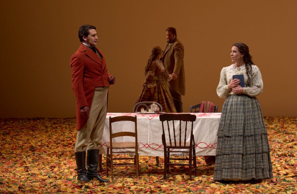 Andrii Kymach (Onegin) and Lauren Fagan (Tatyana) © Michael Cooper