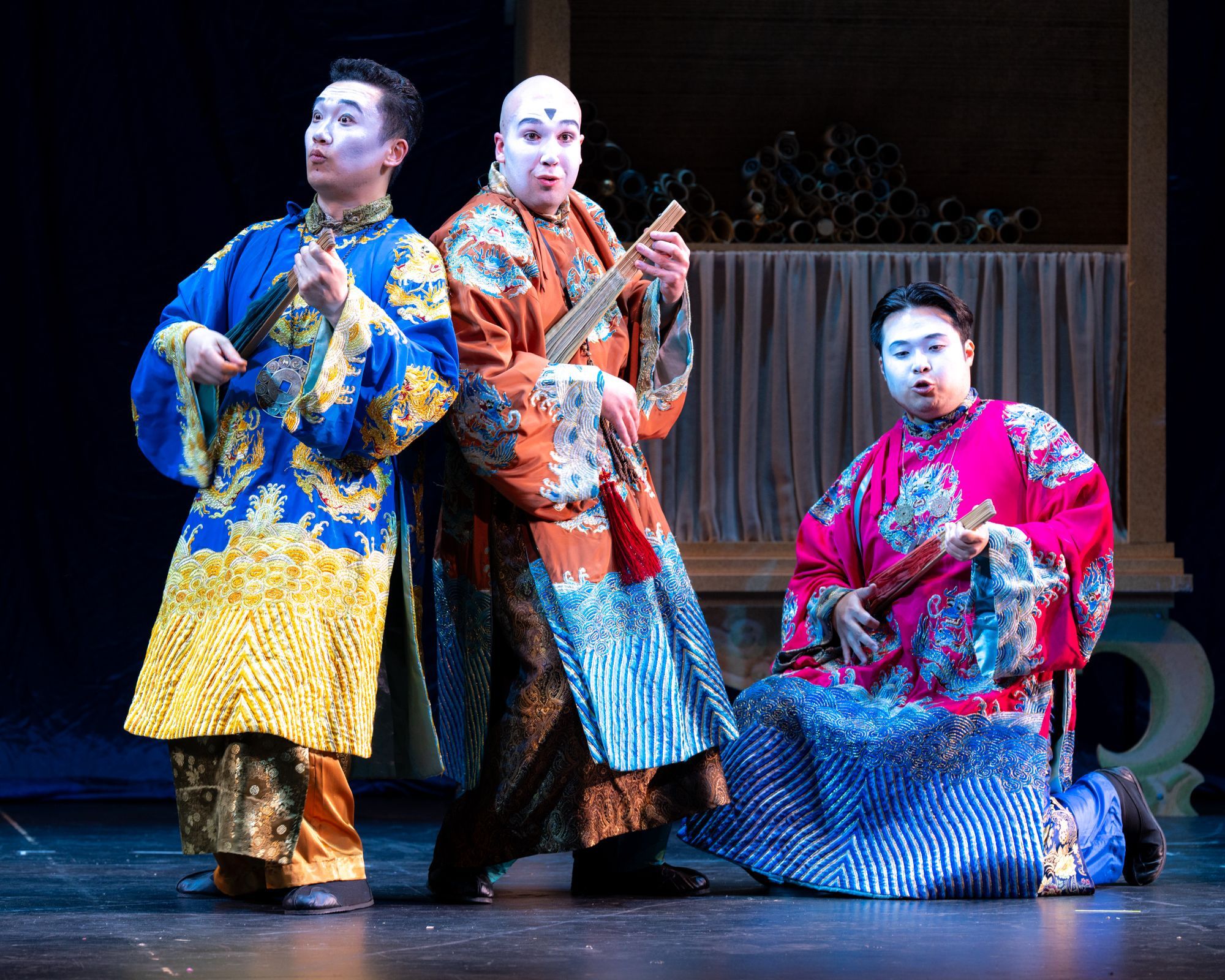 Zhengyi Bai (Pang), Alex Smith (Ping) and Daniel J Lee (Pong) &copy; Andrew Schwartz