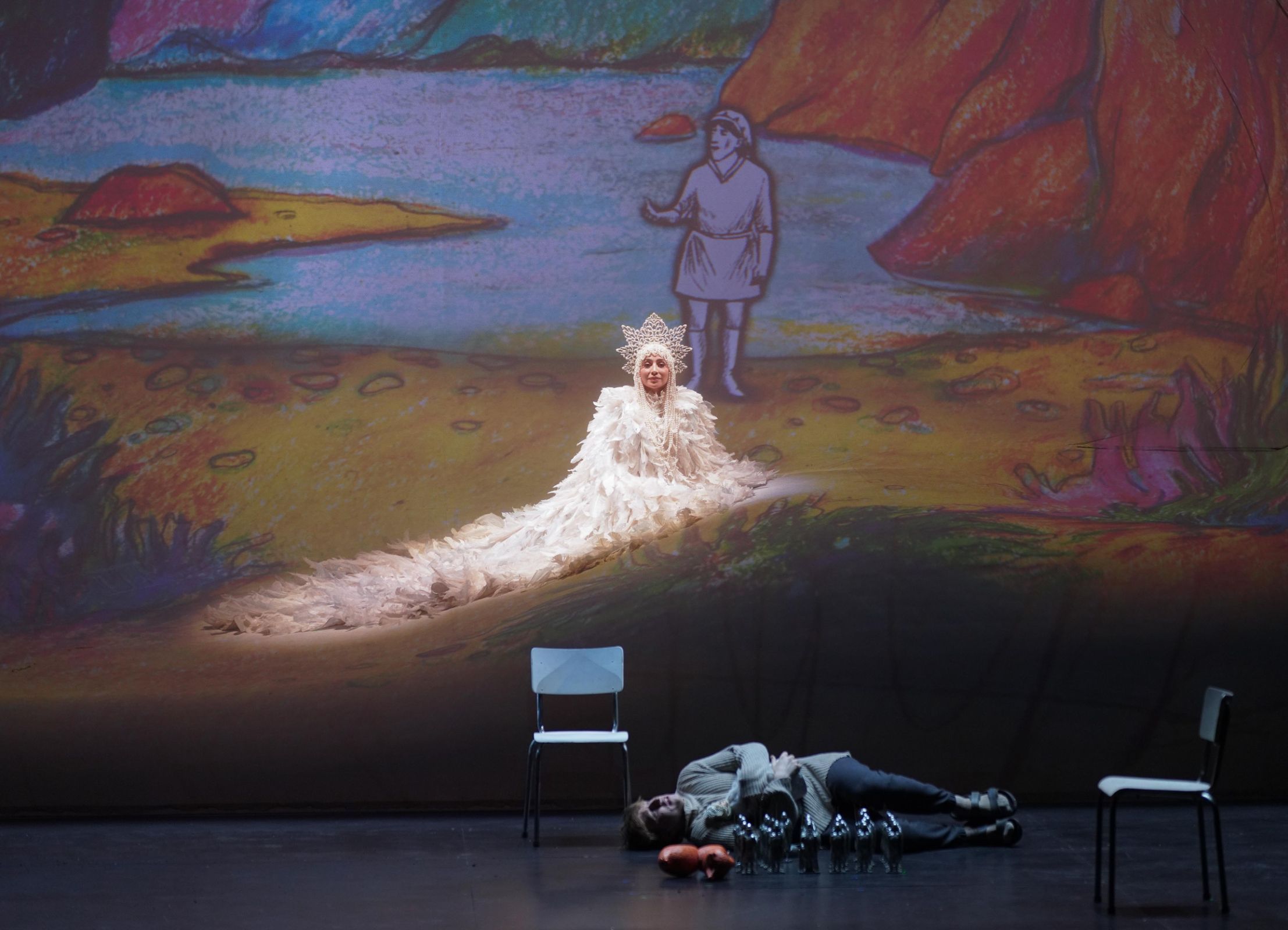 Nina Minasyan (Princesa Cisne) y Bodgan Volkov (Príncipe Guidón) &copy; Javier del Real