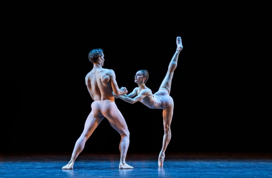 Lukas B. Brændsrød and Marianela Nuñez in Wheeldon's <i>Fools Paradise</i> © Johan Persson