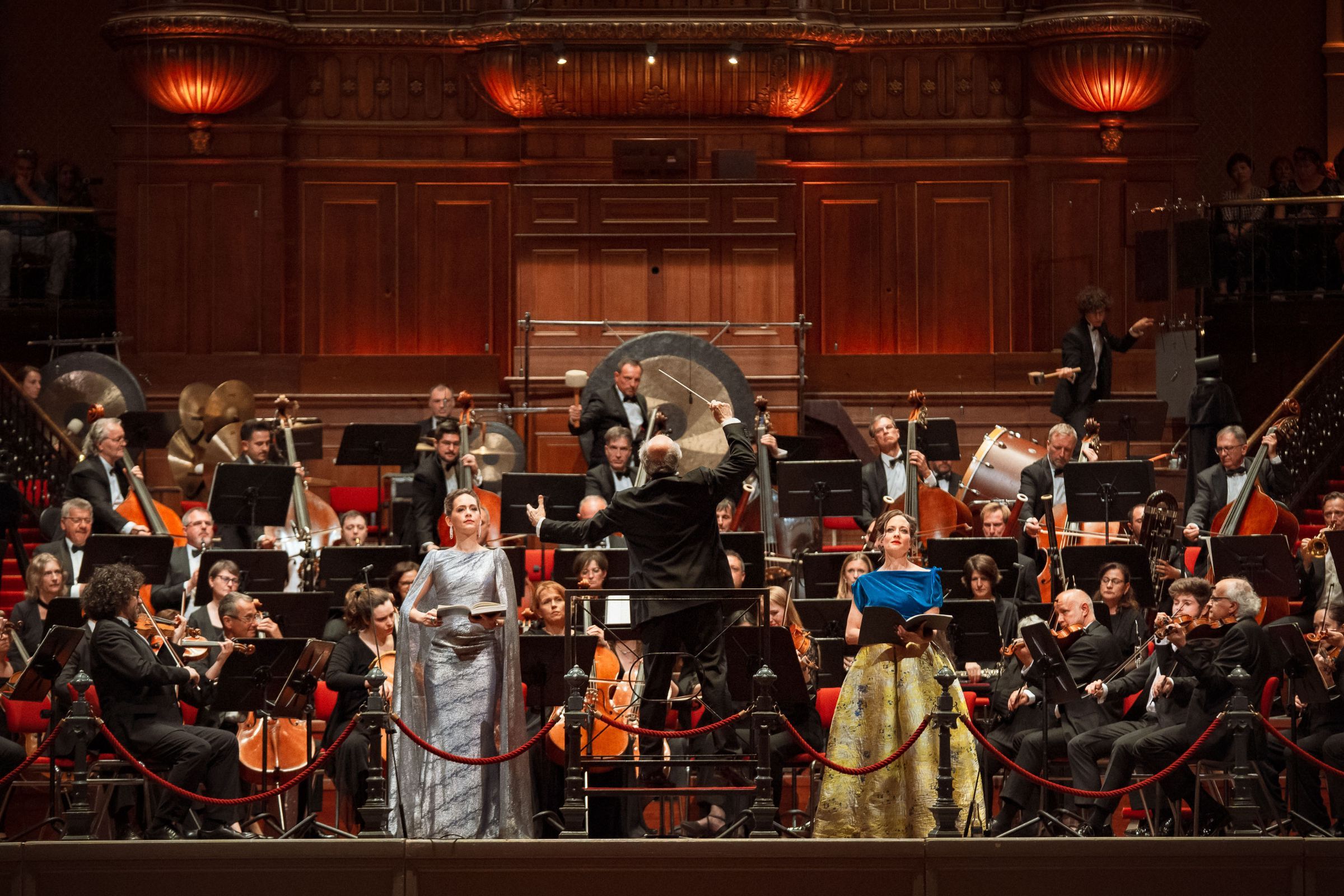 Anna Lucia Richter and Christiane Karg with Iván Fischer and the Budapest Festival Orchestra &copy; Jessie Kamp