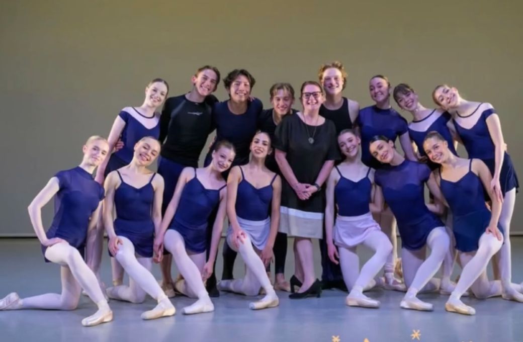 The finalists with Julie Bowers, GradPro 2025 &copy; Drew Tommons