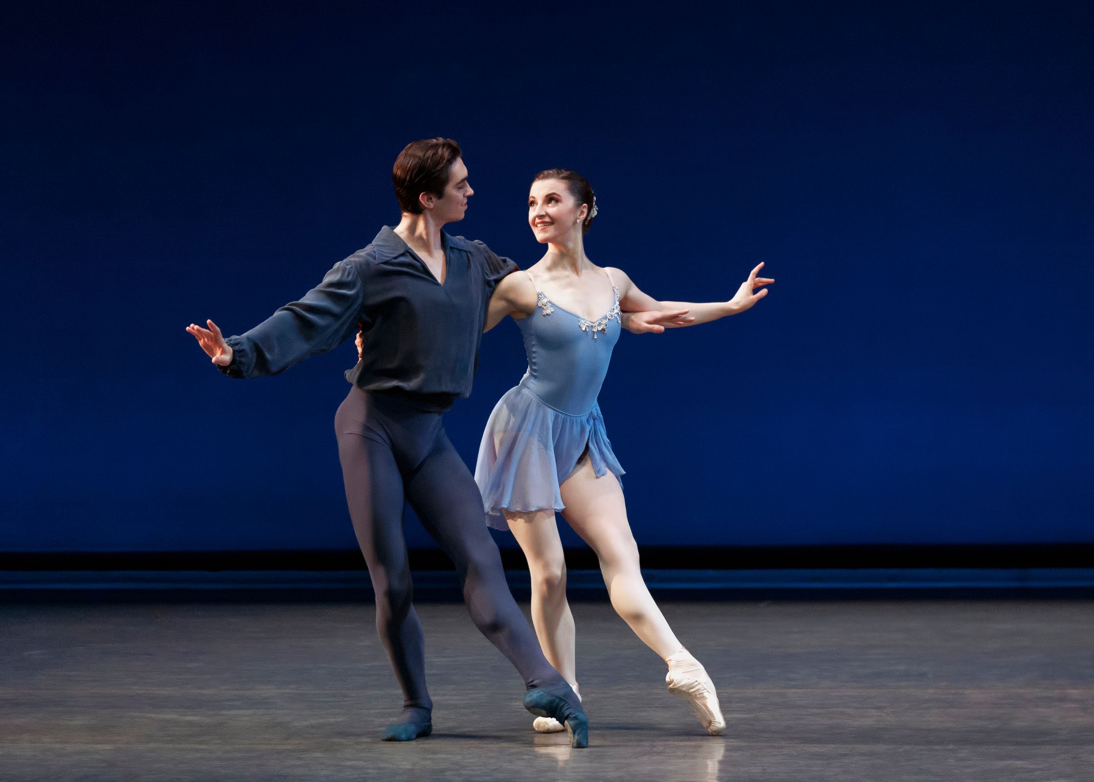 David Gabriel and Indiana Woodward in Balanchine's <i>Sonatine</i> &copy; Erin Baiano