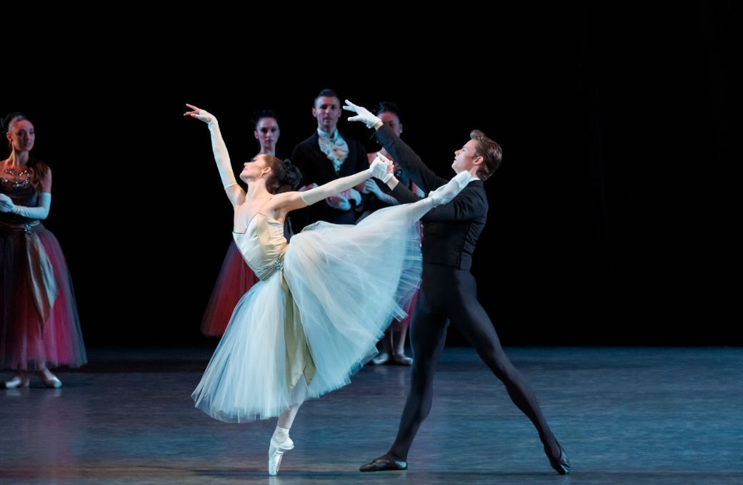 Unity Phelan and Jules Mabie in George Balanchine's <i>La Valse</i> &copy; Erin Baiano