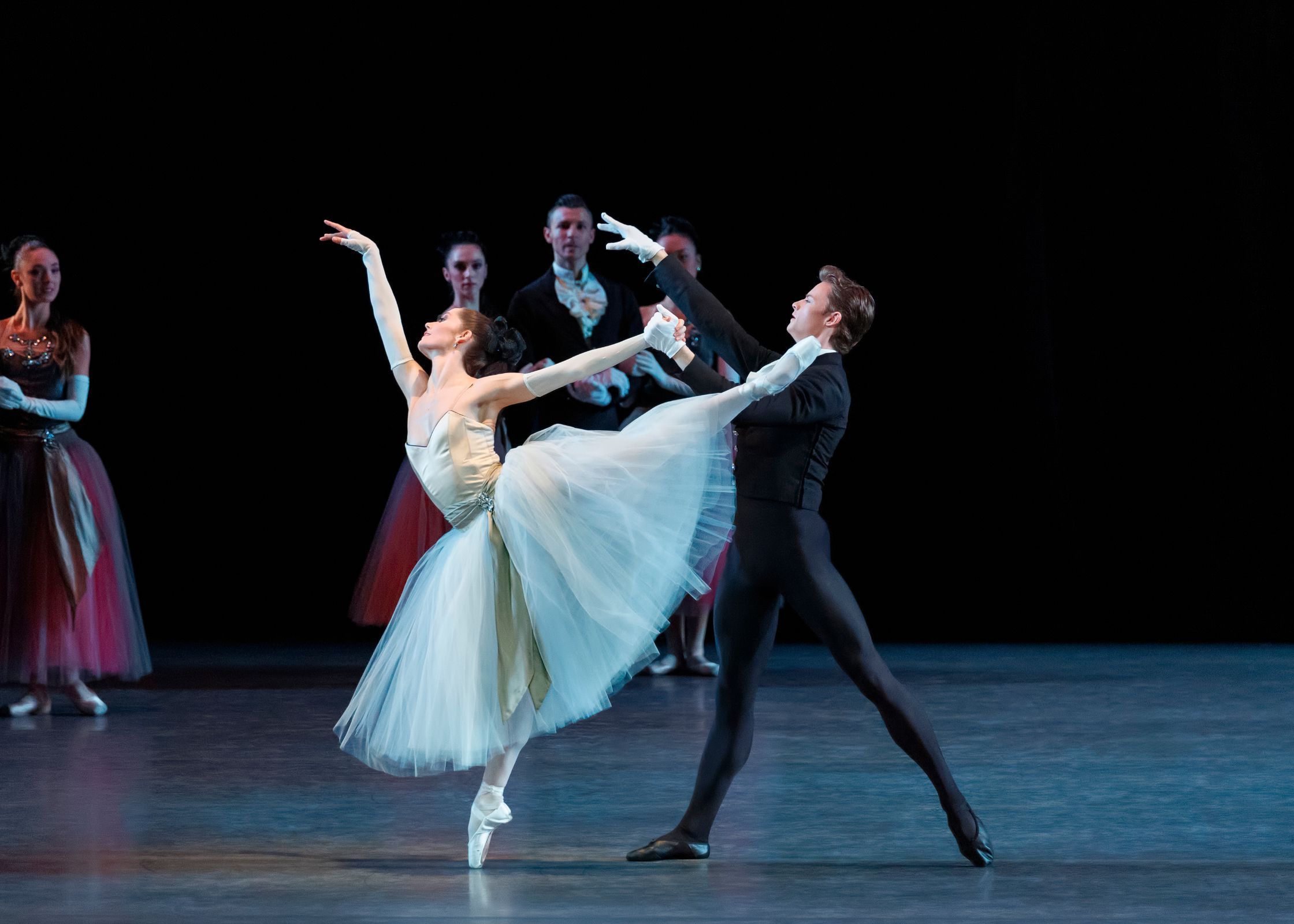 Unity Phelan and Jules Mabie in George Balanchine's <i>La Valse</i> &copy; Erin Baiano