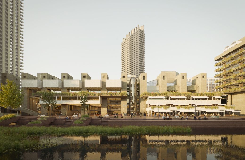 Lakeside plans include improved seating, lighting and climate-friendly planting &copy; Kin Creatives for Allies and Morrison and Asif Khan Studio