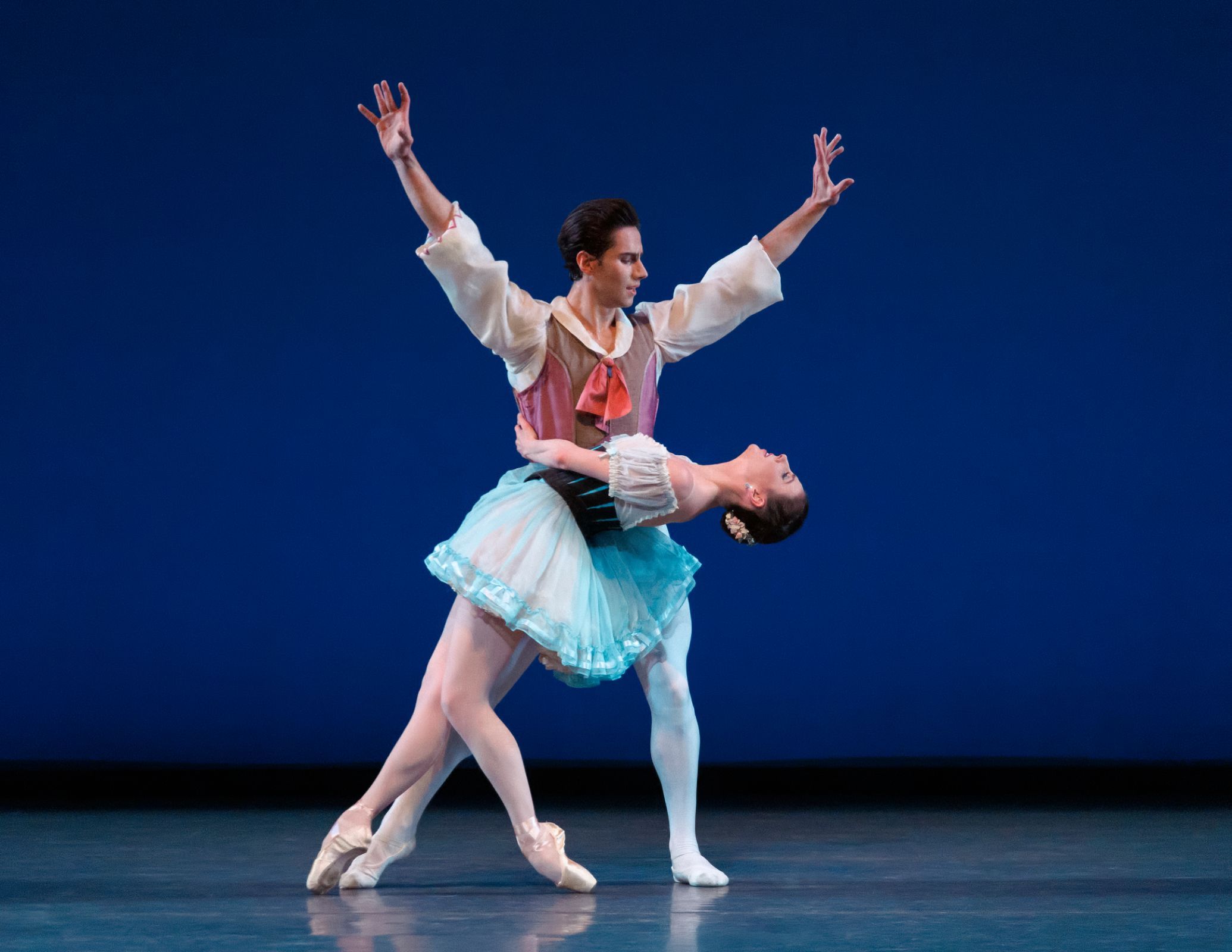 Tiler Peck and Roman Mejia in George Balanchine's <i>Divertimento from “Le Baiser de la Fée”</i> &copy; Erin Baiano