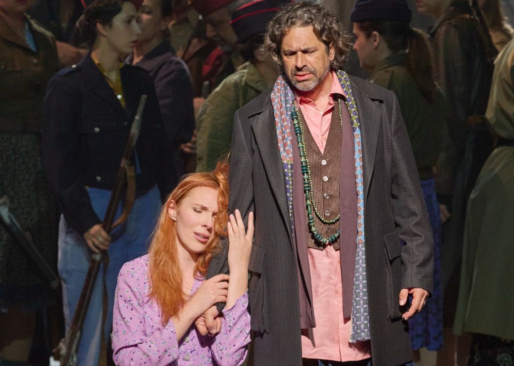 Lidia Fridman (Norma) und Ildebrando D’Arcangelo (Oroveso) © Wiener Staatsoper | Michael Pöhn