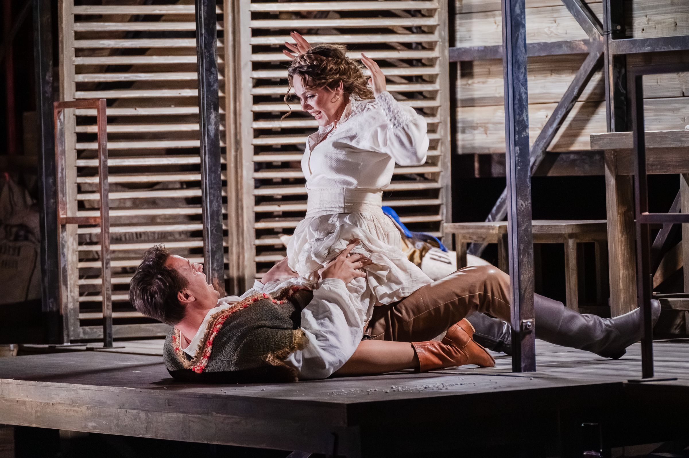 Pavel Černoch (Sergey) and Kristine Opolais (Katerina) &copy; Kirsten Nijhof