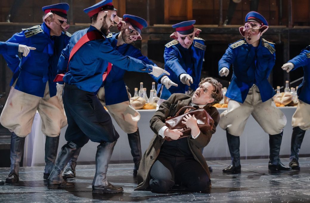 Sven Hj&ouml;rleifsson (Schoolmaster) and chorus &copy; Kirsten Nijhof