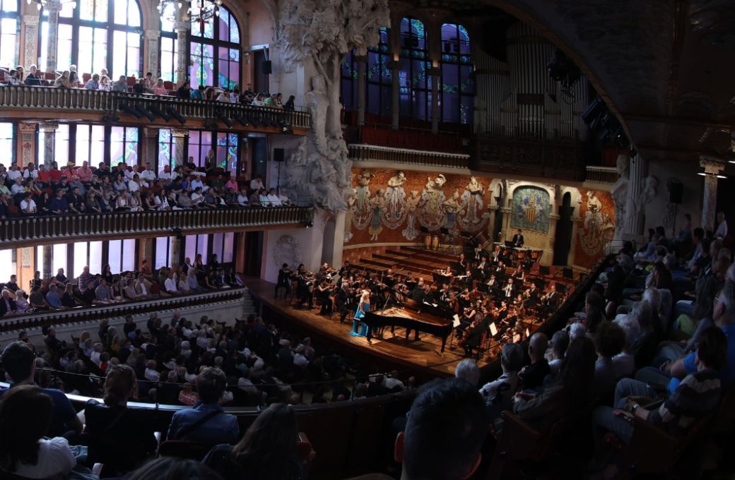 Olga Kern, al piano, y la Franz Schubert Filharmonia en el Palau de la M&uacute;sica &copy; Mart&iacute; E. Berenguer | Franz Schubert Filharmonia